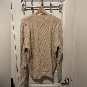 ASOS Beige Cableknit Pullover L